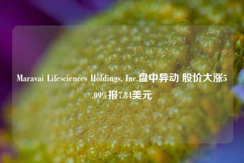 Maravai Lifesciences Holdings, Inc.盘中异动 股价大涨5.09%报7.84美元