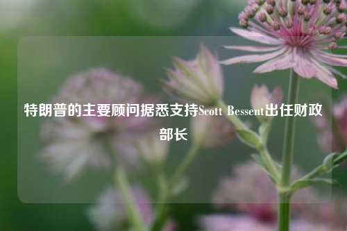 特朗普的主要顾问据悉支持Scott Bessent出任财政部长