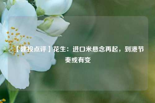 【建投点评】花生：进口米悬念再起，到港节奏或有变