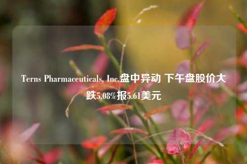 Terns Pharmaceuticals, Inc.盘中异动 下午盘股价大跌5.08%报5.61美元