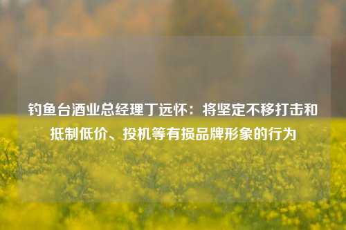 钓鱼台酒业总经理丁远怀：将坚定不移打击和抵制低价、投机等有损品牌形象的行为