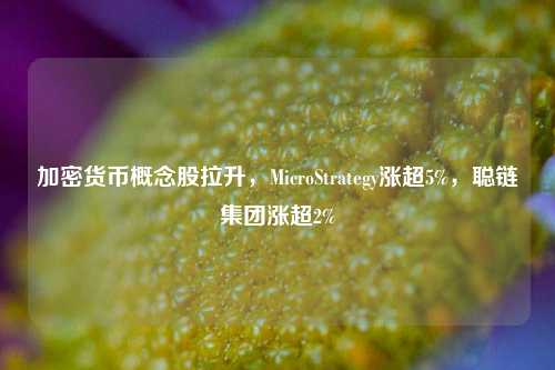 加密货币概念股拉升，MicroStrategy涨超5%，聪链集团涨超2%