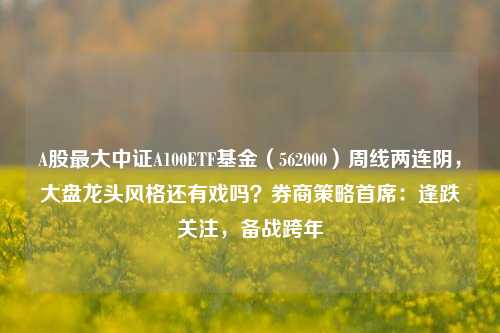 A股最大中证A100ETF基金（562000）周线两连阴，大盘龙头风格还有戏吗？券商策略首席：逢跌关注，备战跨年