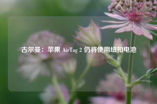 古尔曼：苹果 AirTag 2 仍将使用纽扣电池