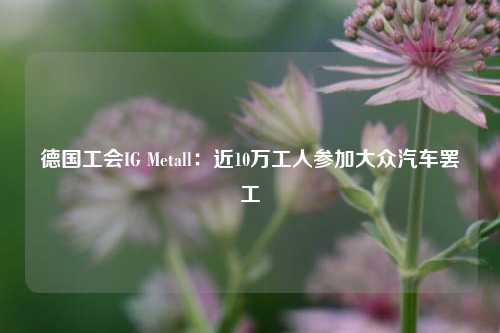 德国工会IG Metall：近10万工人参加大众汽车罢工