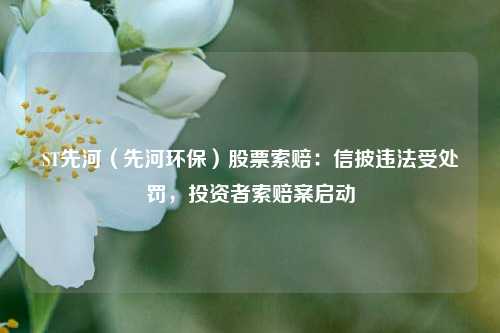 ST先河（先河环保）股票索赔：信披违法受处罚，投资者索赔案启动