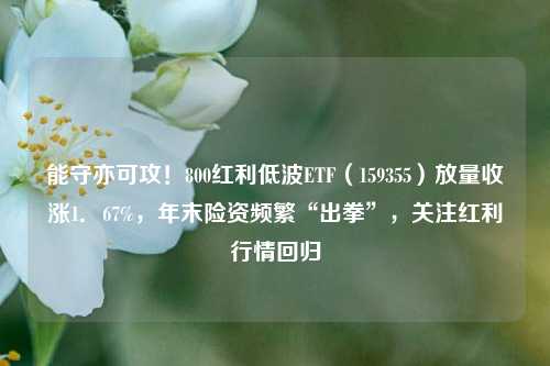 能守亦可攻！800红利低波ETF（159355）放量收涨1．67%，年末险资频繁“出拳”，关注红利行情回归